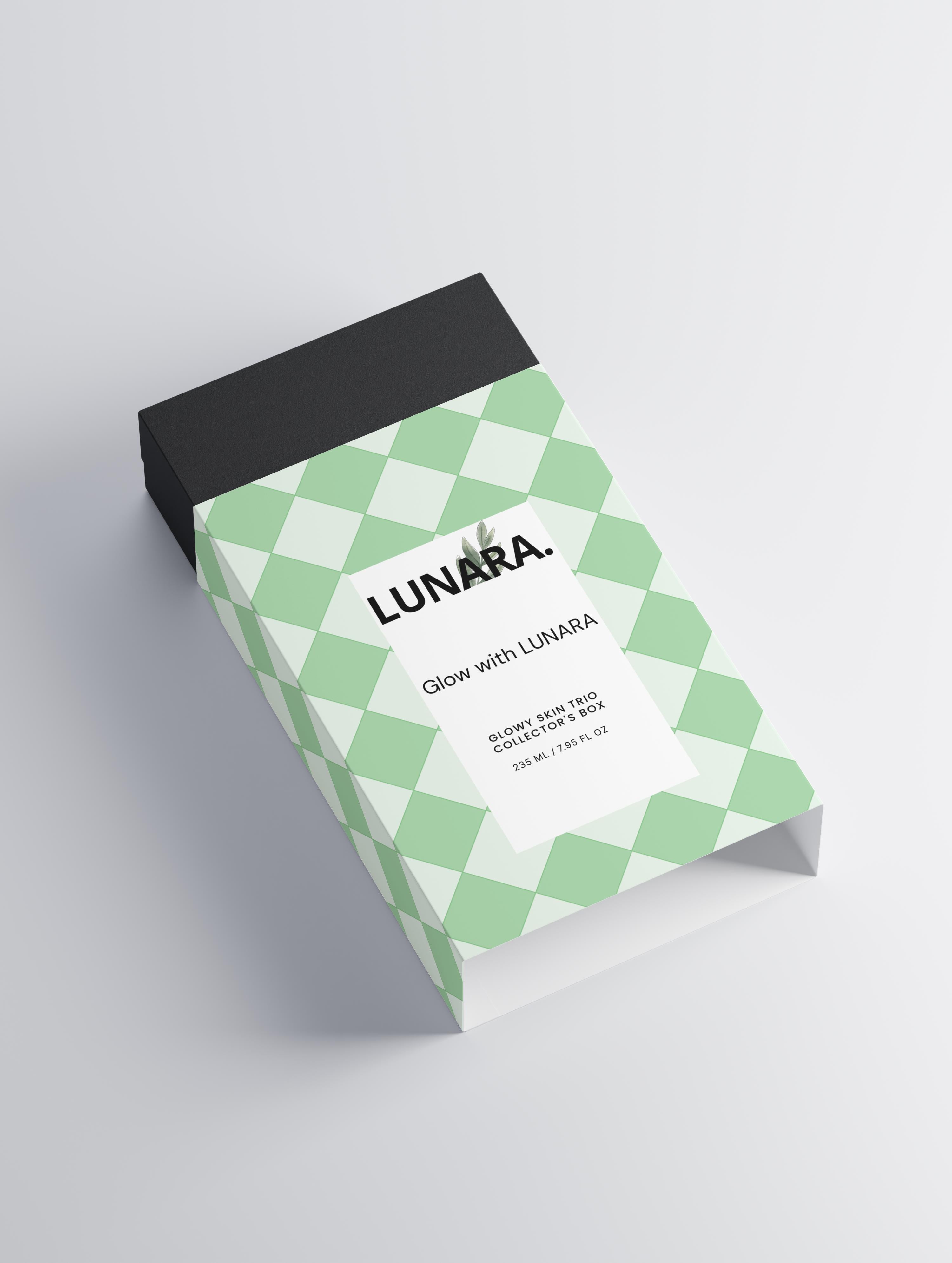 LUNARA- Glowy Skin Trio Collection Box