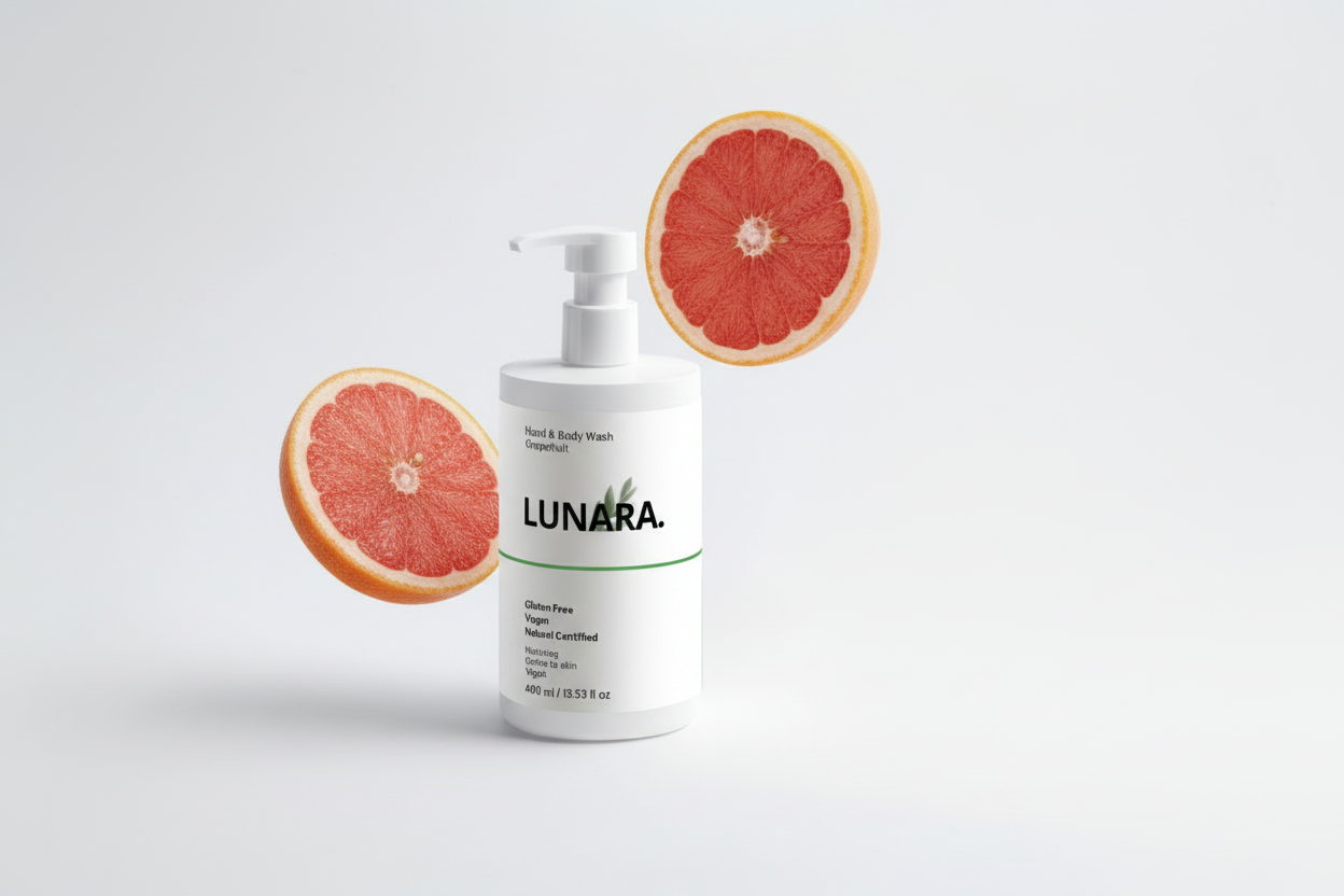 LUNARA- Hand & Body Wash, Grapefruit - 400ml