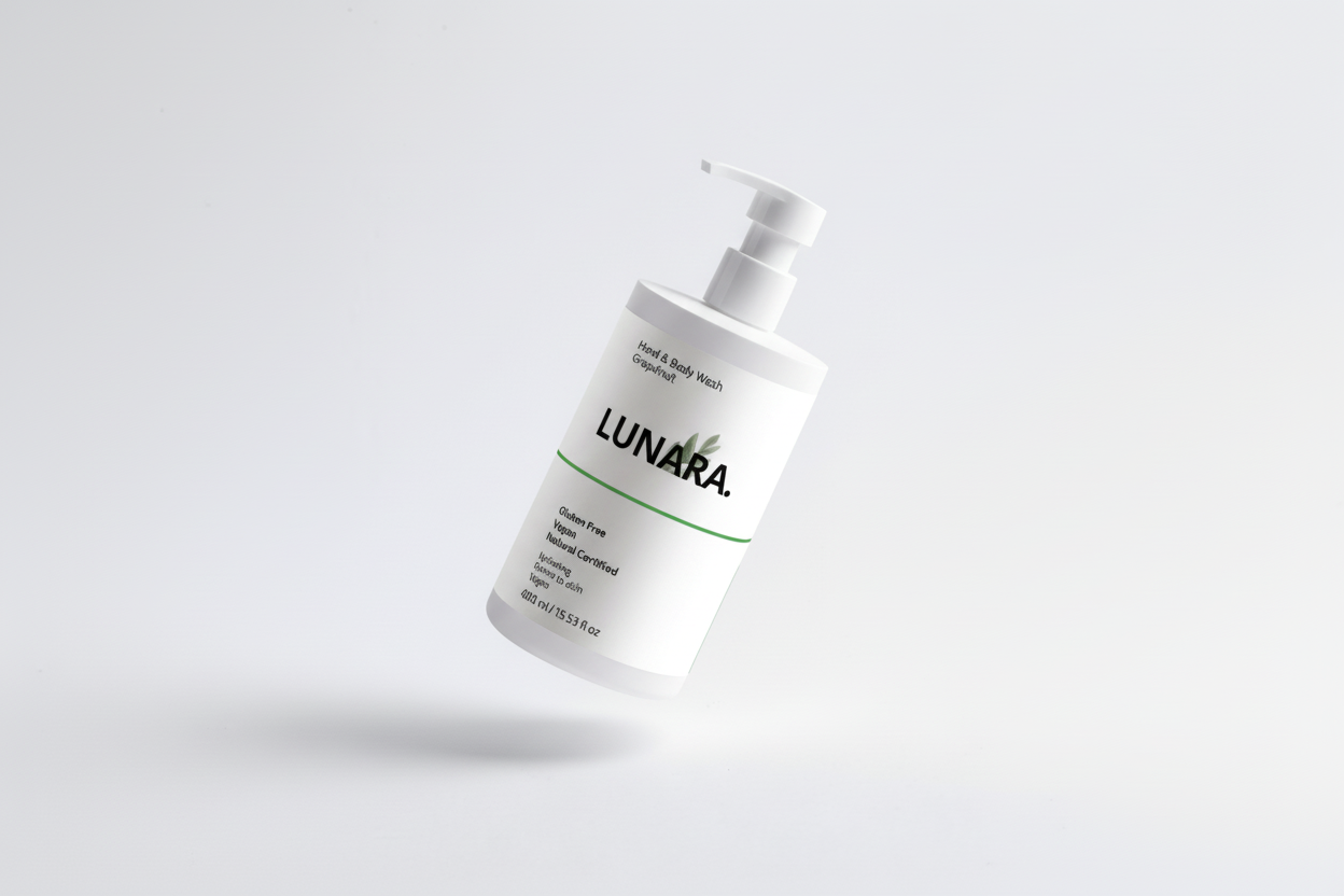 LUNARA- Hand & Body Wash, Grapefruit - 400ml