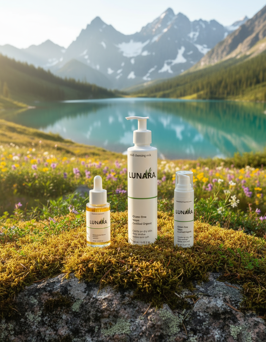 LUNARA-Natural Glowy Skin Trio Collection Box